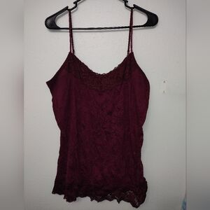 Maurices Deep Red Sleeveless Top